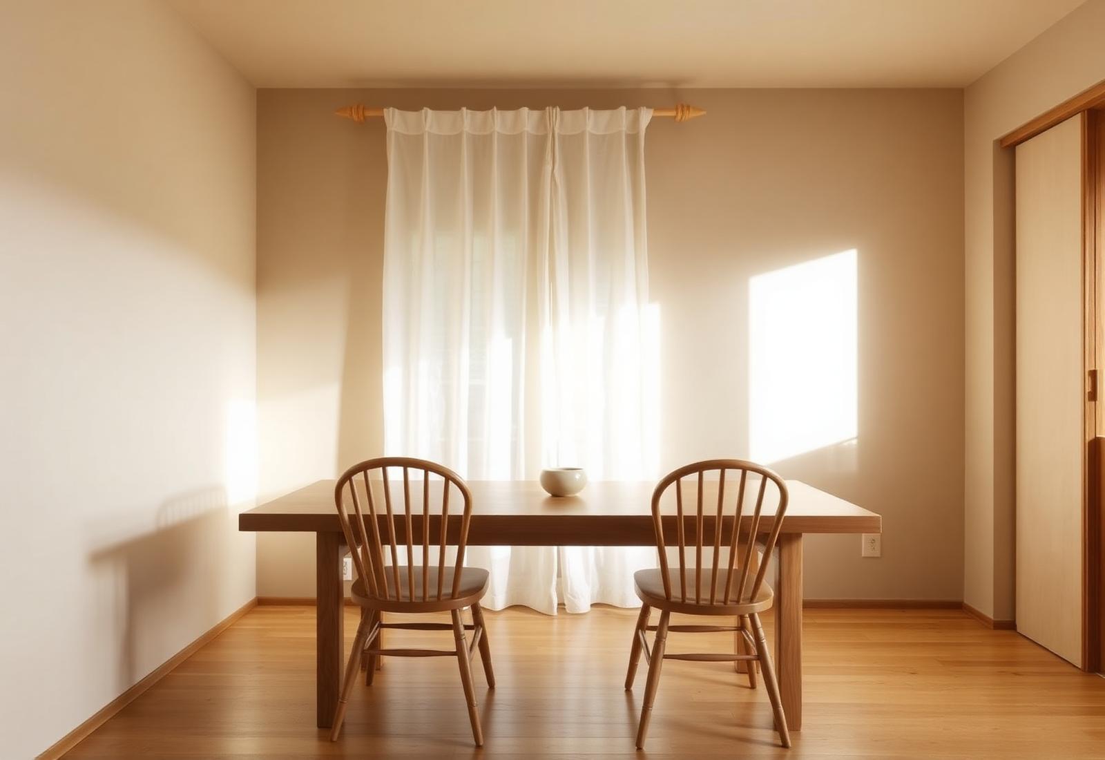 Kuro chairs set at a dining table